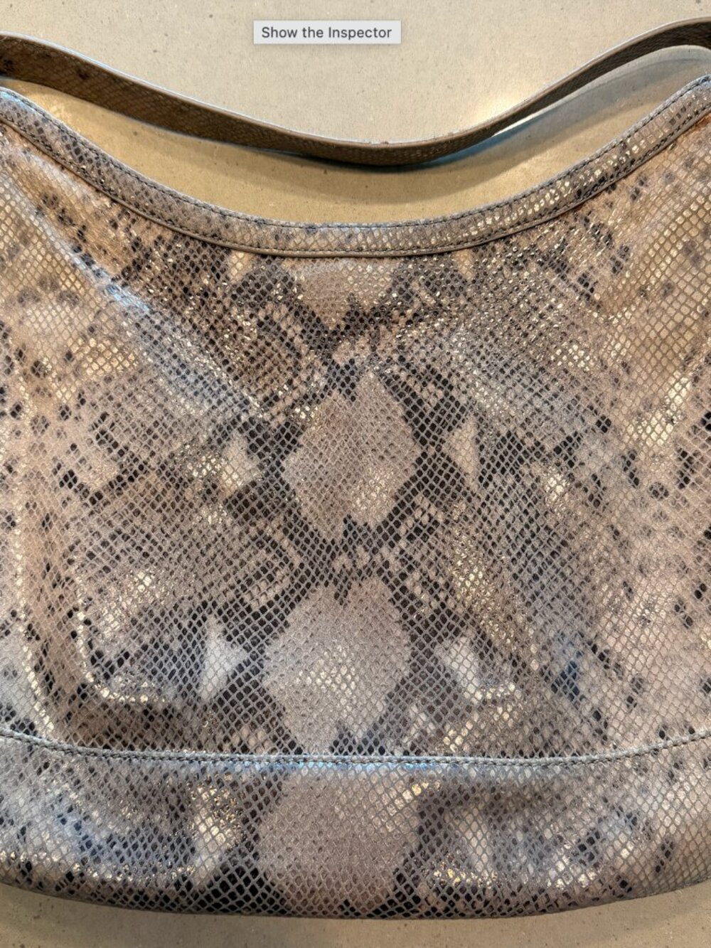 Tory Burch Catalina Python Embossed Hobo bag - Picture 3 of 10